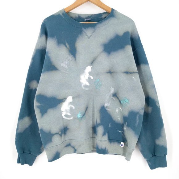 Bleach Dyed Hoodies & Sweatshirts